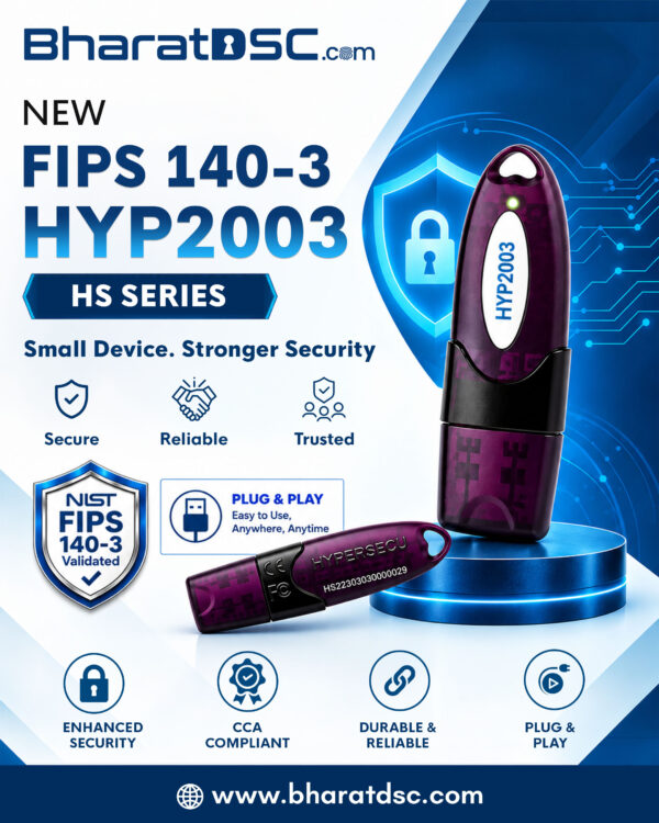 New HYP2003 Token ( FIPS 140-3 Certified )